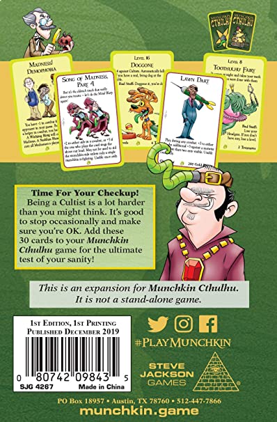 Munchkin Cthulhu Sanity Check - English