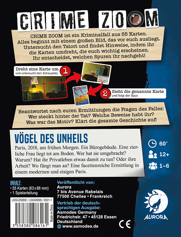 Crime Zoom Fall 2: Vögel des Unheils • DE