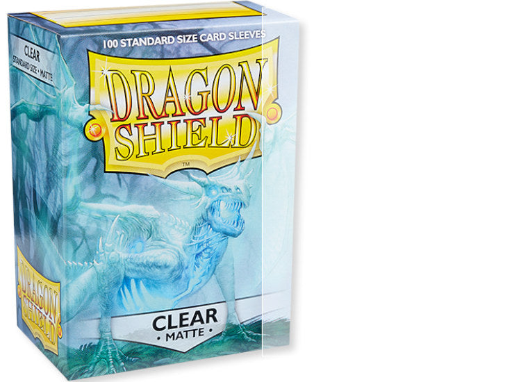 Dragon Shield Standard Size Matte Sleeves - Clear (100 Sleeves)