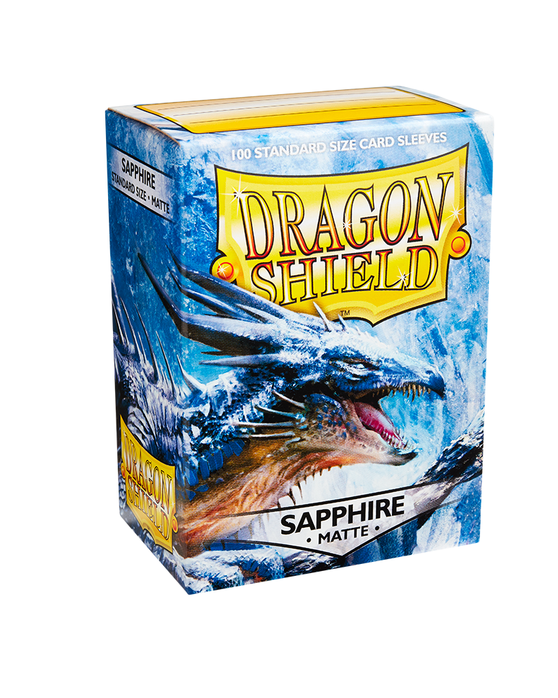 Dragon Shield Standard Size Matte Sleeves - Sapphire (100 Sleeves)