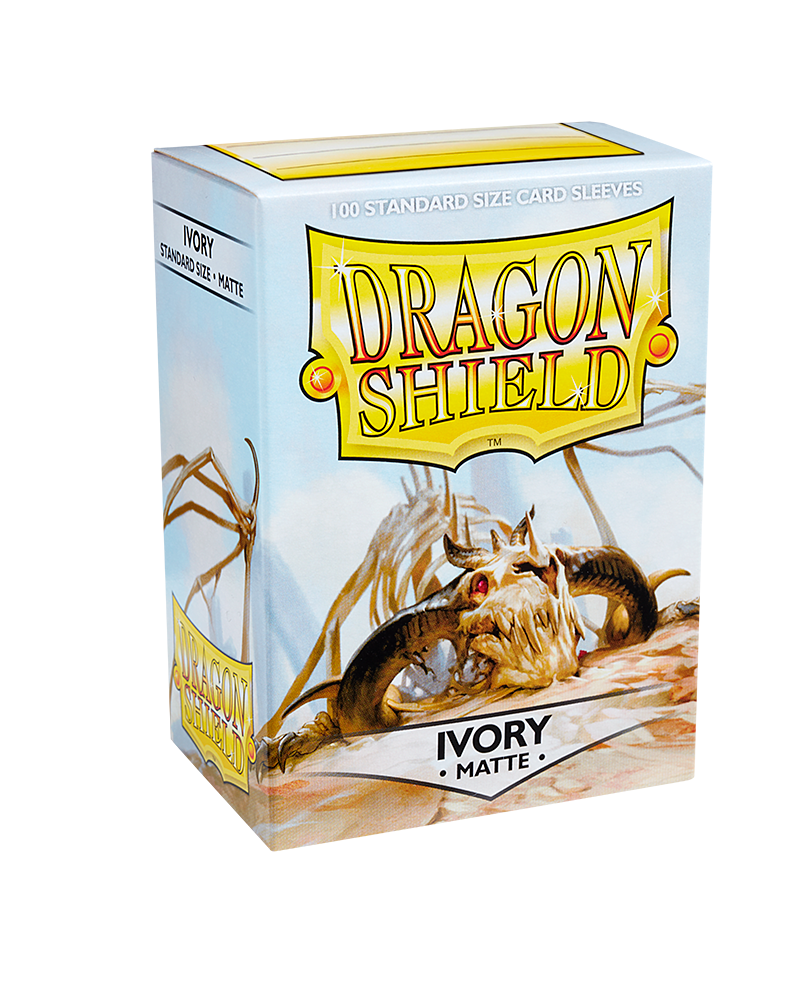 Dragon Shield Standard Size Matte Sleeves - Ivory (100 Sleeves)