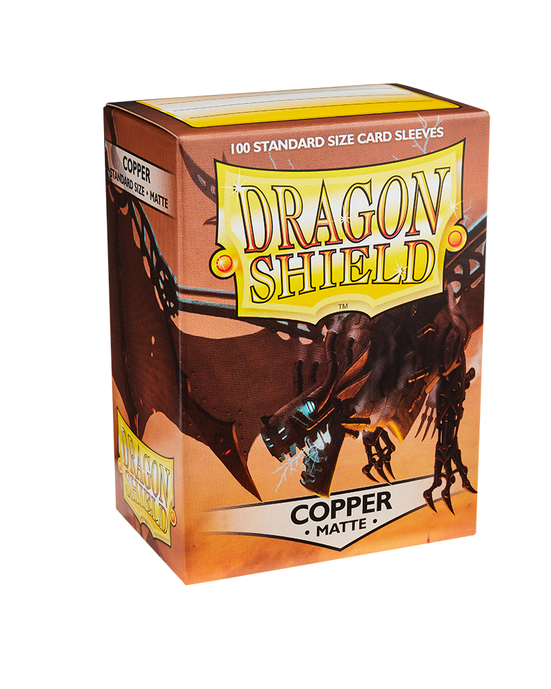 Dragon Shield Standard Size Matte Sleeves - Copper (100 Sleeves)