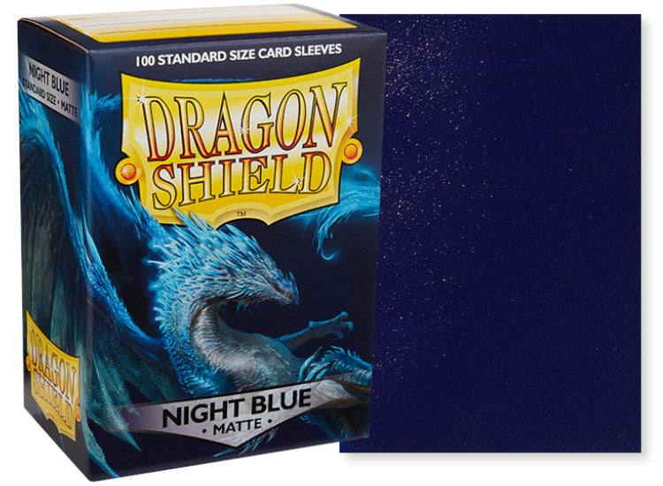 Dragon Shield Standard Size Matte Sleeves - Night Blue (100 Sleeves)