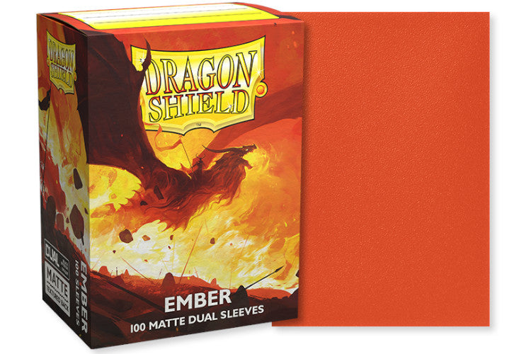 Dragon Shield Standard Size Dual Matte Sleeves - Ember (100 Sleeves)