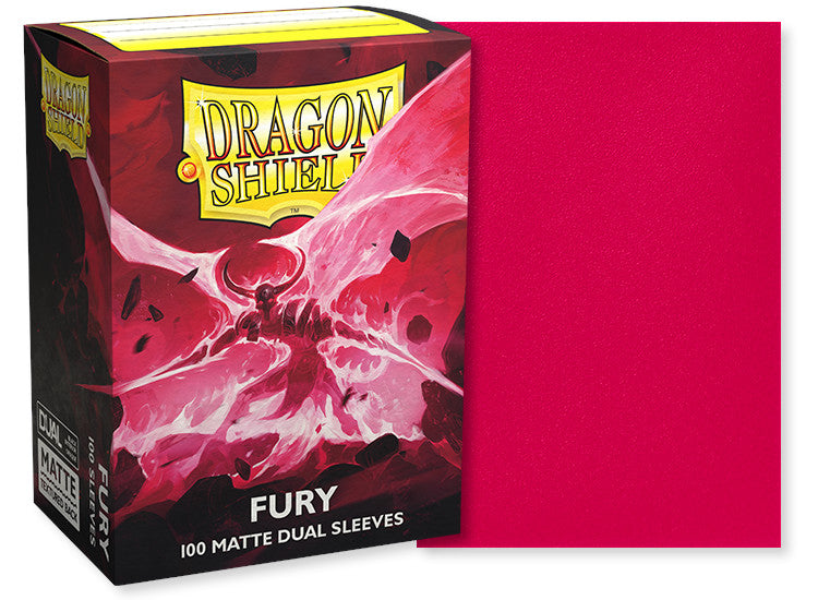 Dragon Shield Standard Size Dual Matte Sleeves - Fury (100 Sleeves)