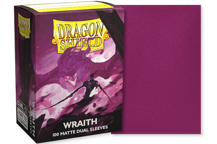 Dragon Shield Standard Size Dual Matte Sleeves - Wraith (100 Sleeves)