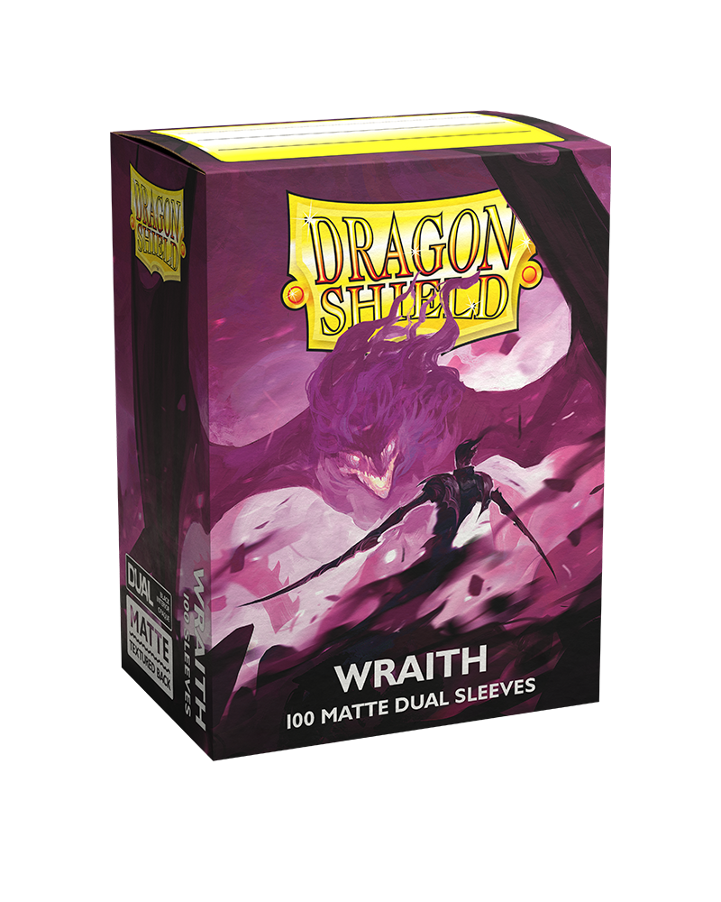 Dragon Shield Standard Size Dual Matte Sleeves - Wraith (100 Sleeves)