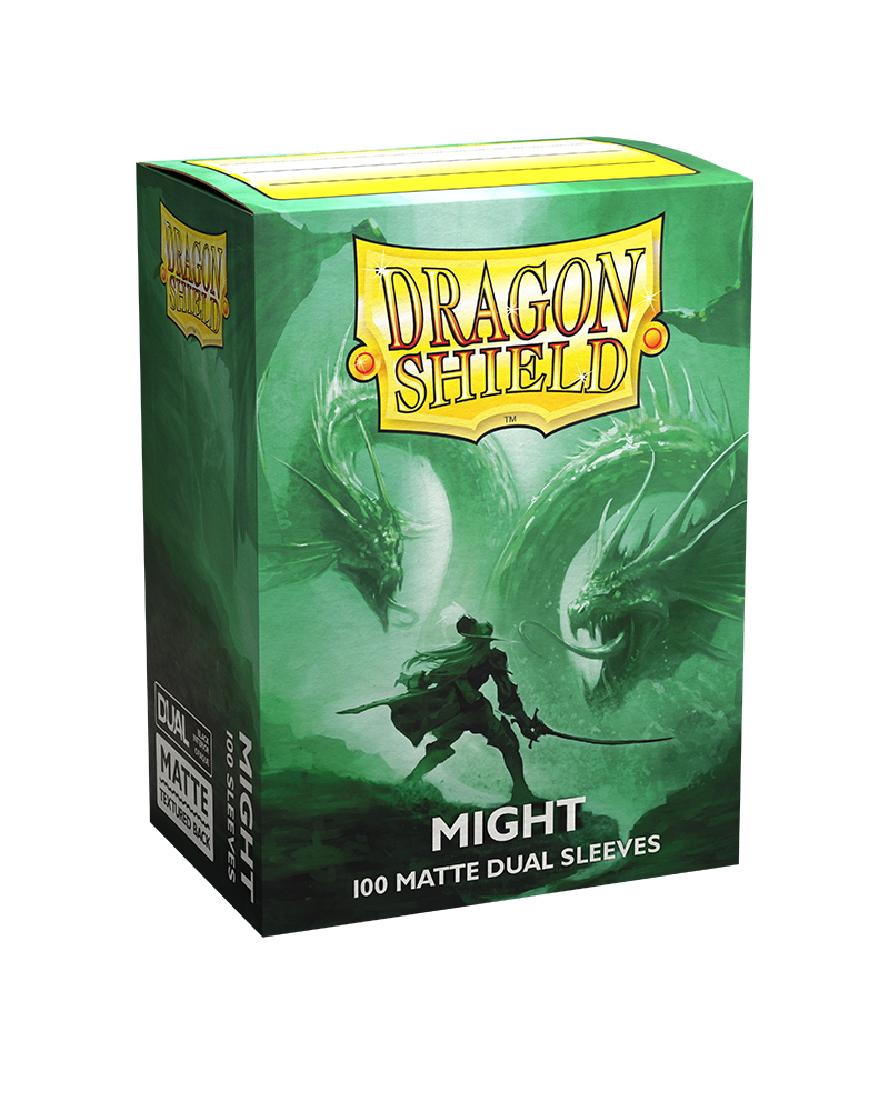 Dragon Shield Standard Size Dual Matte Sleeves - Might (100 Sleeves)