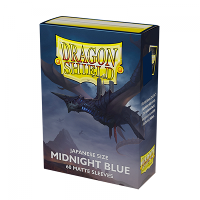 Dragon Shield Japanese Size Matte Sleeves - Midnight Blue (60 Sleeves)