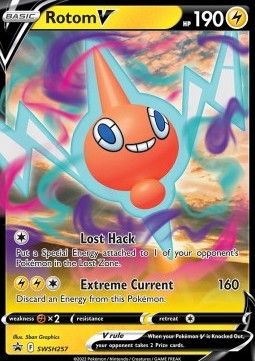 Rotom V SWSH-257 Promo Excellent Deutsch