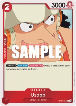 Usopp (OP01-004) OP01 Rare Near Mint Englisch