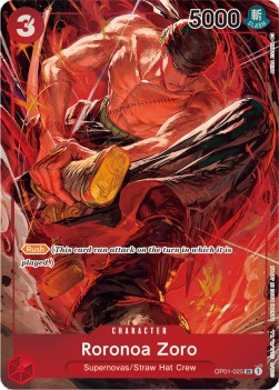 Roronoa Zoro (OP01-025) (V.2) OP01 Alternate Art MT Englisch