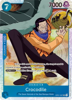 Crocodile (OP01-067) (V.1) OP01 Super Rare Near Mint Englisch