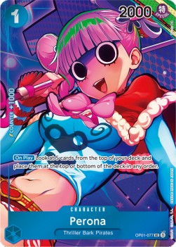 Perona (OP01-077) (V.2) OP01 Alternate Art Near Mint Englisch