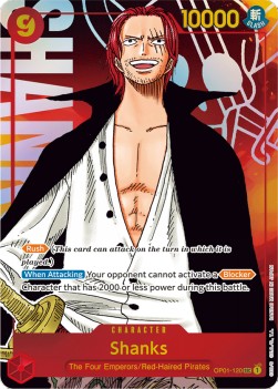 Shanks (OP01-120) (V.2) OP01 Alternate Art Near Mint Englisch