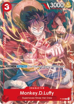 Monkey.D.Luffy (P-006) (V.1) P Promo Near Mint Englisch