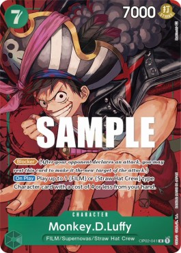 Monkey.D.Luffy (OP02-041) (V.2) OP02 Alternate Art Near Mint Englisch