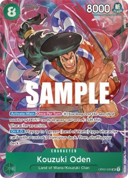 Kouzuki Oden (OP02-030) (V.2) OP02 Alternate Art Near Mint Englisch