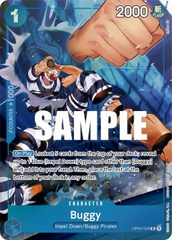 Buggy (OP02-058) (V.2) OP02 Alternate Art Near Mint Englisch