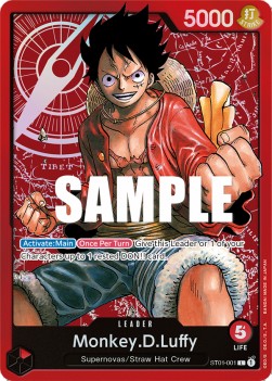 Monkey.D.Luffy (ST01-001) R Leader Near Mint Englisch