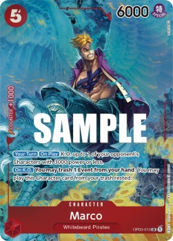 Marco (OP03-013) (V.2) OP03 Alternate Art Near Mint Englisch