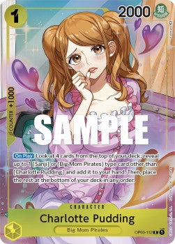 Charlotte Pudding (OP03-112) (V.2) OP03 Alternate Art Near Mint Englisch