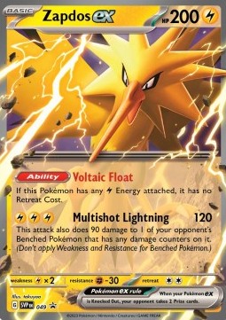 Zapdos ex SVP-049 Promo Near Mint Deutsch