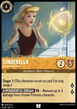 Cinderella - Behutsam und freundlich 1TFC-3 Uncommon Boosterfrisch Deutsch Foil