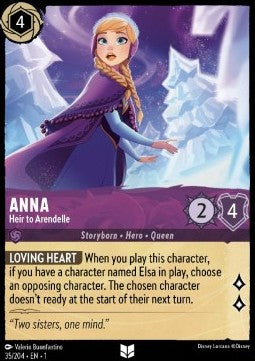 Anna - Thronfolgerin von Arendelle 1TFC-35 Uncommon Boosterfrisch Deutsch