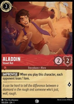 Aladdin - Straßenjunge 1TFC-105 Common Boosterfrisch Deutsch Foil