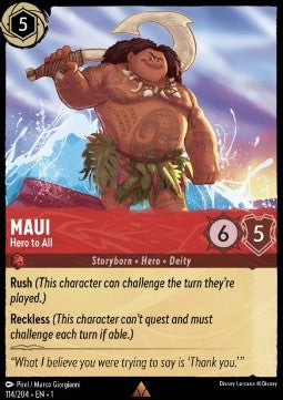 Maui - Held von allen (V.1) 1TFC-114 Rare Near Mint Deutsch Foil