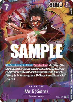 Mr.5(Gem) (OP04-072) (V.2) OP04 Alternate Art Near Mint Englisch