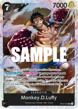 Monkey.D.Luffy (OP04-090) (V.1) OP04 Super Rare Excellent Englisch