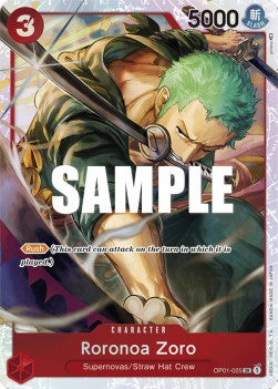 Roronoa Zoro (OP01-025) ST-10 Super Rare Near Mint Englisch