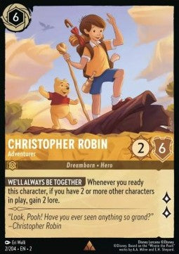 Christopher Robin - Abenteurer 2ROF-2 Rare Boosterfrisch Englisch Foil