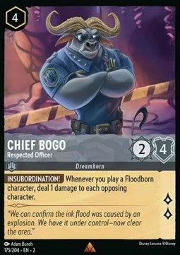 Chief Bogo - Respektierter Polizist 2ROF-175 Rare Excellent Englisch