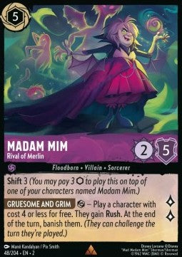 Madame Mim - Merlins Rivalin 2ROF-48 Rare Near Mint Deutsch