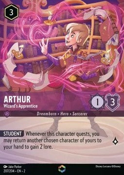 Arthur - Zauberlehrling (V.2) 2ROF-207 Enchanted Boosterfrisch Englisch Foil