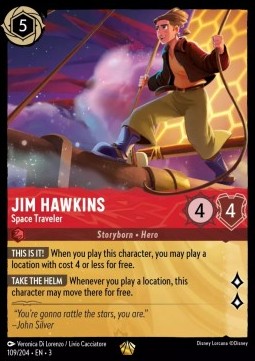 Jim Hawkins - Raumfahrer 3INK-109 Legendary Excellent Deutsch Foil