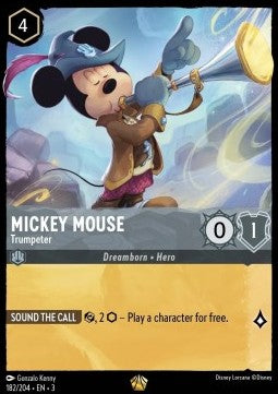 Micky Maus - Trompeter (V.1) 3INK-182 Legendary Excellent Deutsch Foil