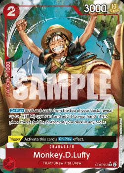 Monkey.D.Luffy (OP06-013) (V.2) OP06 Alternate Art Near Mint Englisch