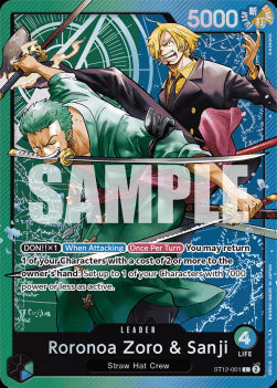 Roronoa Zoro & Sanji (ST12-001) ST-12 Leader Near Mint Englisch