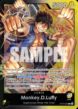 Monkey.D.Luffy (ST13-003) (V.1) ST-13 Leader Near Mint Englisch