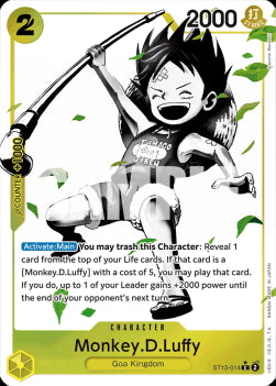 Monkey.D.Luffy (ST13-014) (V.2) ST-13 Alternate Art Near Mint Englisch