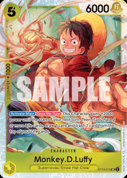 Monkey.D.Luffy (ST13-015) (V.1) ST-13 Super Rare Near Mint Englisch