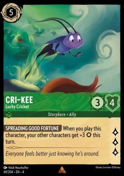 Cri-Kee - Lucky Cricket 4URS-69 Rare Near Mint Englisch