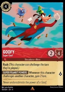 Goofy - Super Goof (V.1) 4URS-107 Rare Near Mint Deutsch