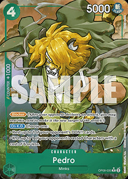 Pedro (OP08-030) (V.2) OP08 Alternate Art Near Mint Englisch