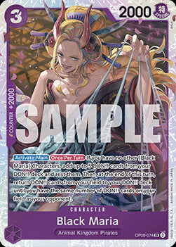 Black Maria (OP08-074) (V.1) OP08 Super Rare Near Mint Englisch