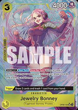 Jewelry Bonney (OP08-105) (V.2) OP08 Alternate Art Near Mint Englisch